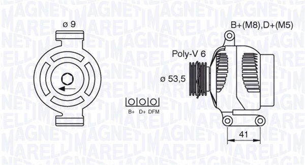 Generator Magneti Marelli 063377495010 von Magneti Marelli