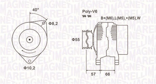 Generator Magneti Marelli 063731036010 von Magneti Marelli