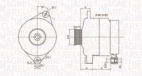 Generator Magneti Marelli 063731086010 von Magneti Marelli