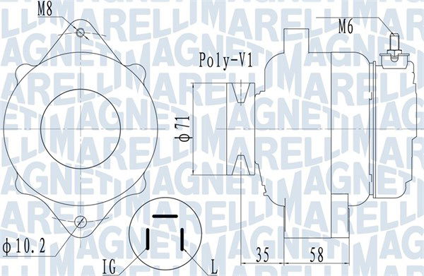 Generator Magneti Marelli 063731120010 von Magneti Marelli