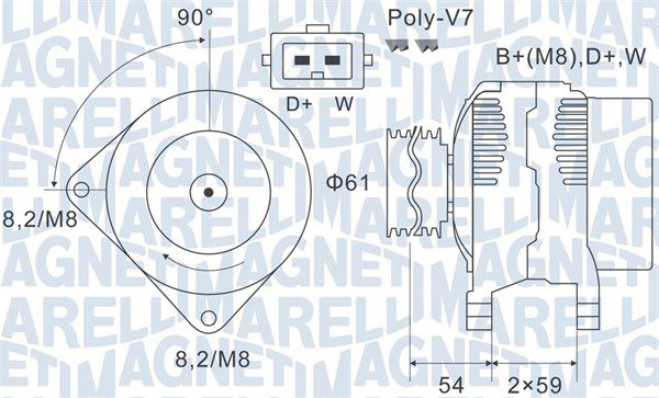 Generator Magneti Marelli 063731143010 von Magneti Marelli