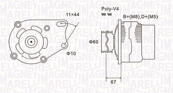 Generator Magneti Marelli 063731153010 von Magneti Marelli