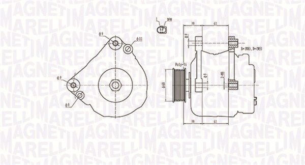 Generator Magneti Marelli 063731402010 von Magneti Marelli