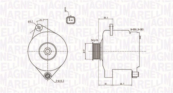 Generator Magneti Marelli 063731444010 von Magneti Marelli