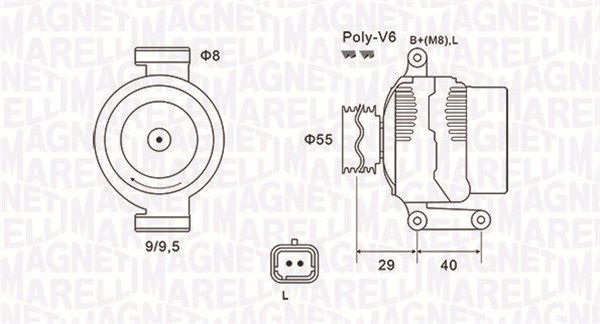 Generator Magneti Marelli 063731484010 von Magneti Marelli