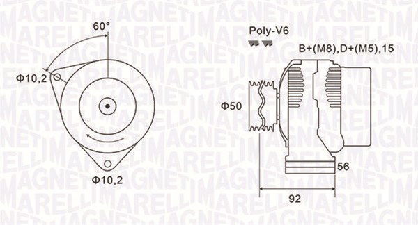 Generator Magneti Marelli 063731491010 von Magneti Marelli