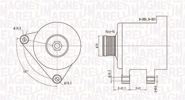 Generator Magneti Marelli 063731553010 von Magneti Marelli