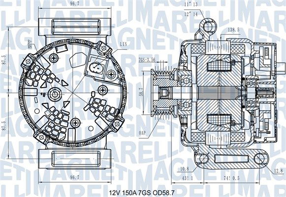 Generator Magneti Marelli 063731557610 von Magneti Marelli