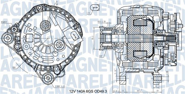 Generator Magneti Marelli 063731576710 von Magneti Marelli