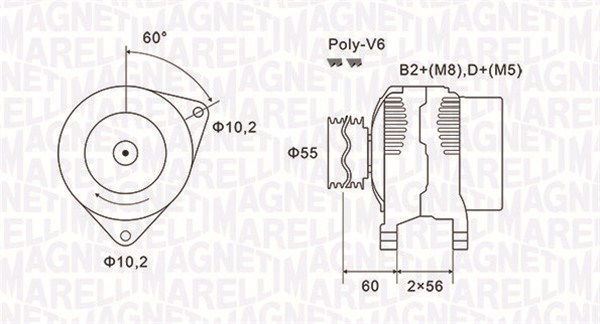 Generator Magneti Marelli 063731577010 von Magneti Marelli