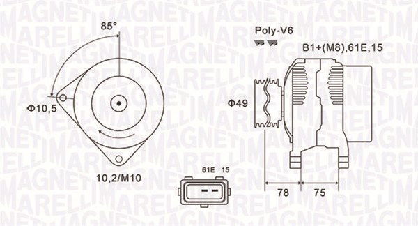 Generator Magneti Marelli 063731591010 von Magneti Marelli