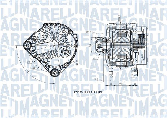 Generator Magneti Marelli 063731618410 von Magneti Marelli