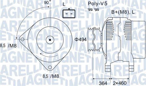 Generator Magneti Marelli 063731645010 von Magneti Marelli