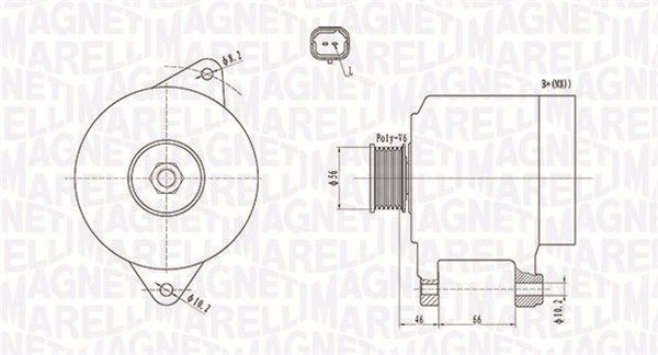 Generator Magneti Marelli 063731653010 von Magneti Marelli