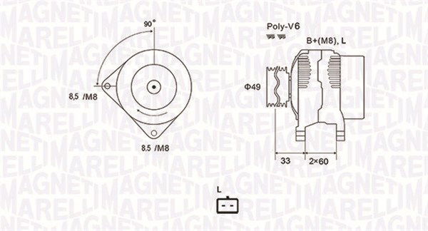 Generator Magneti Marelli 063731661010 von Magneti Marelli