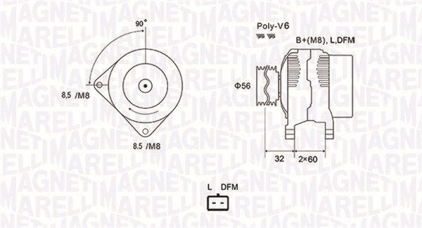 Generator Magneti Marelli 063731662010 von Magneti Marelli