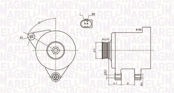 Generator Magneti Marelli 063731664010 von Magneti Marelli