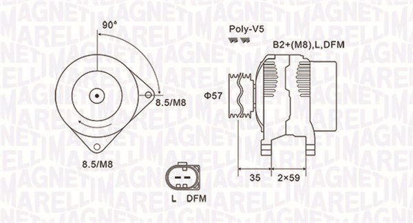 Generator Magneti Marelli 063731675010 von Magneti Marelli