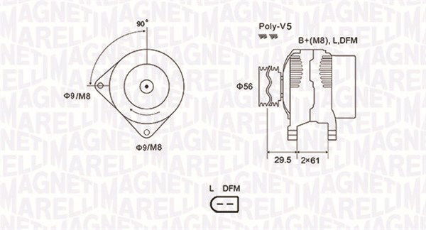 Generator Magneti Marelli 063731678010 von Magneti Marelli