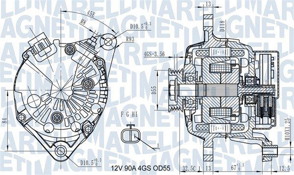 Generator Magneti Marelli 063731725010 von Magneti Marelli