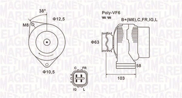 Generator Magneti Marelli 063731727010 von Magneti Marelli