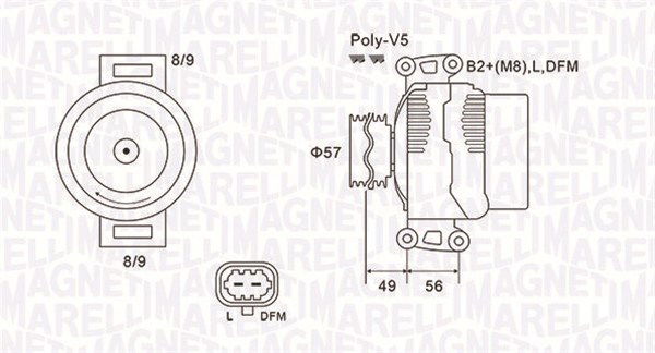 Generator Magneti Marelli 063731740010 von Magneti Marelli