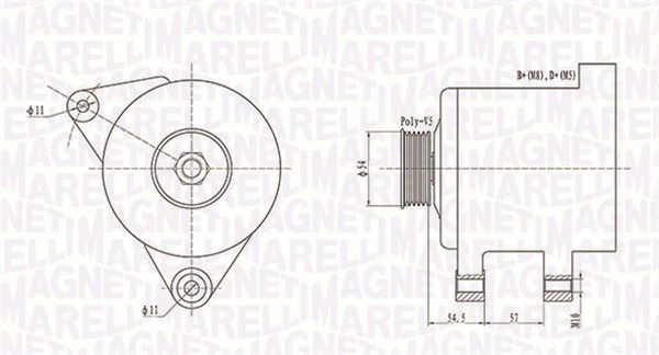 Generator Magneti Marelli 063731747010 von Magneti Marelli