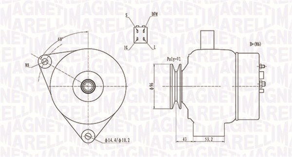 Generator Magneti Marelli 063731783010 von Magneti Marelli