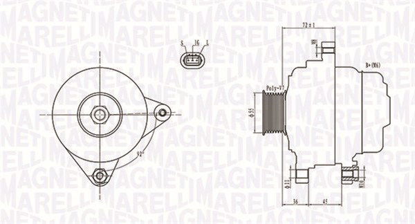 Generator Magneti Marelli 063731792010 von Magneti Marelli