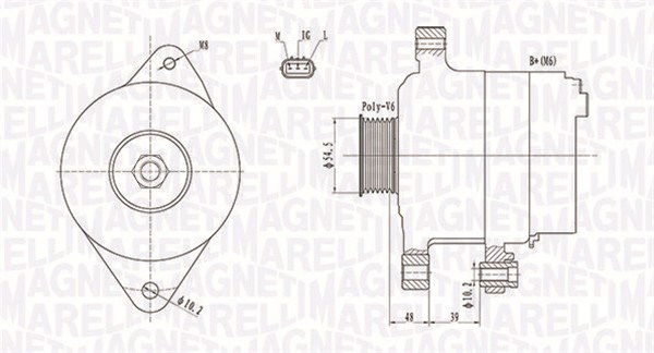 Generator Magneti Marelli 063731800010 von Magneti Marelli