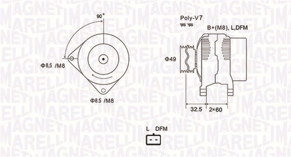 Generator Magneti Marelli 063731814010 von Magneti Marelli