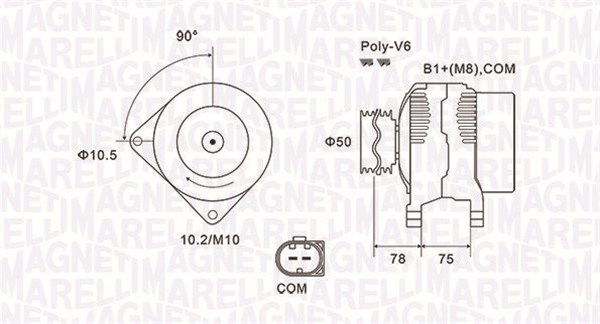 Generator Magneti Marelli 063731825010 von Magneti Marelli