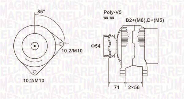 Generator Magneti Marelli 063731833010 von Magneti Marelli