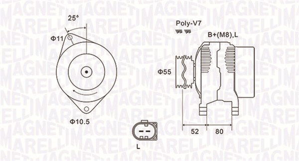 Generator Magneti Marelli 063731837010 von Magneti Marelli