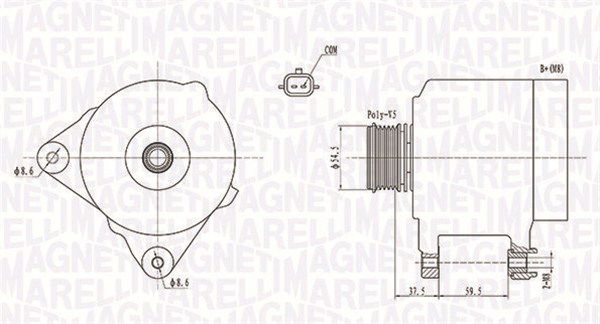 Generator Magneti Marelli 063731860010 von Magneti Marelli