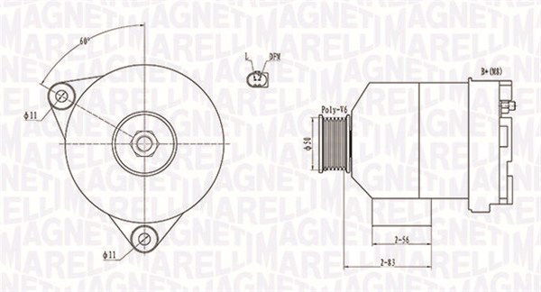 Generator Magneti Marelli 063731872010 von Magneti Marelli