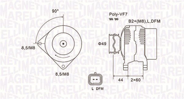 Generator Magneti Marelli 063731877010 von Magneti Marelli