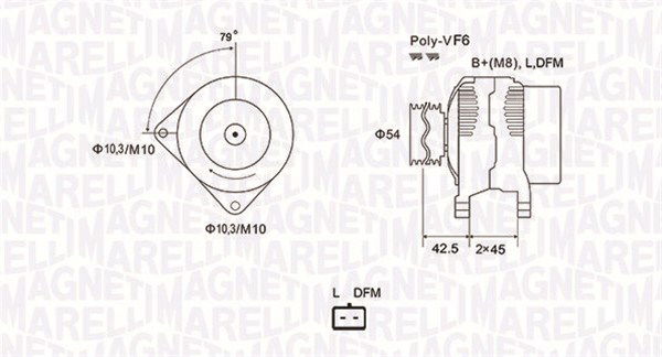 Generator Magneti Marelli 063731879010 von Magneti Marelli