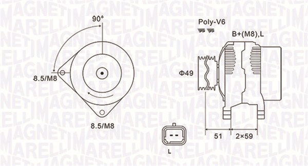 Generator Magneti Marelli 063731881010 von Magneti Marelli