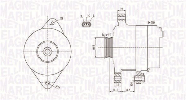 Generator Magneti Marelli 063731893010 von Magneti Marelli