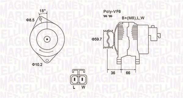 Generator Magneti Marelli 063731901010 von Magneti Marelli