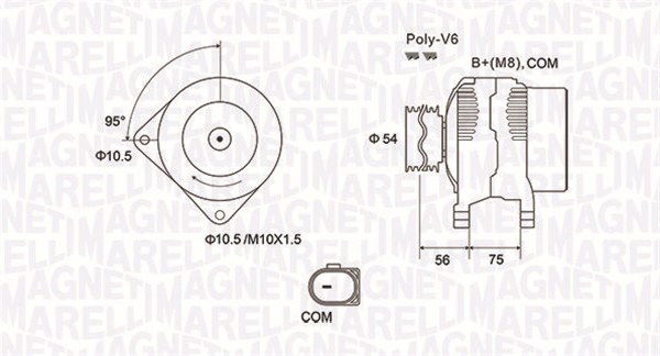 Generator Magneti Marelli 063731904010 von Magneti Marelli