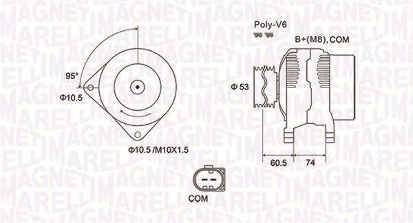 Generator Magneti Marelli 063731905010 von Magneti Marelli