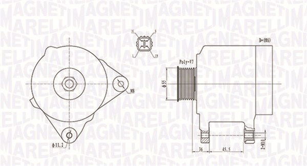 Generator Magneti Marelli 063731907010 von Magneti Marelli