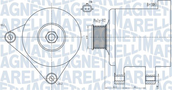 Generator Magneti Marelli 063731918010 von Magneti Marelli