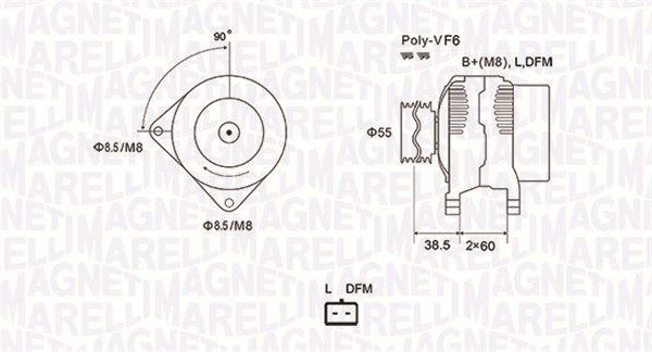 Generator Magneti Marelli 063731933010 von Magneti Marelli