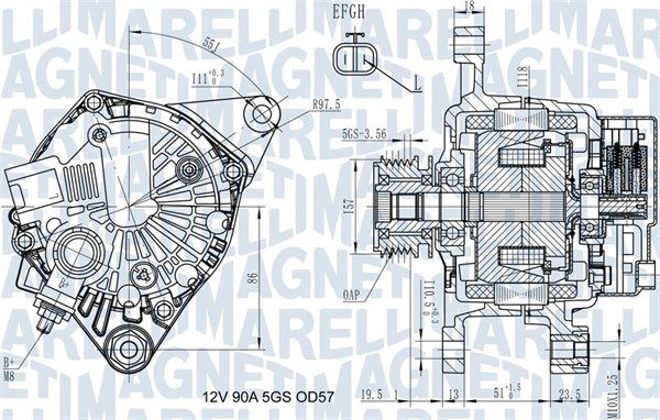 Generator Magneti Marelli 063731938010 von Magneti Marelli