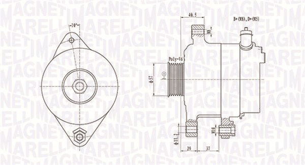 Generator Magneti Marelli 063731949010 von Magneti Marelli