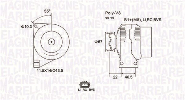 Generator Magneti Marelli 063731958010 von Magneti Marelli