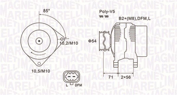 Generator Magneti Marelli 063731960010 von Magneti Marelli